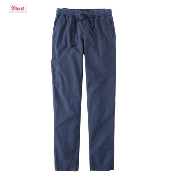 L.L. Bean Women’s Ripstop Pull on Pants Slim Leg Navy - Picture 1 of 1